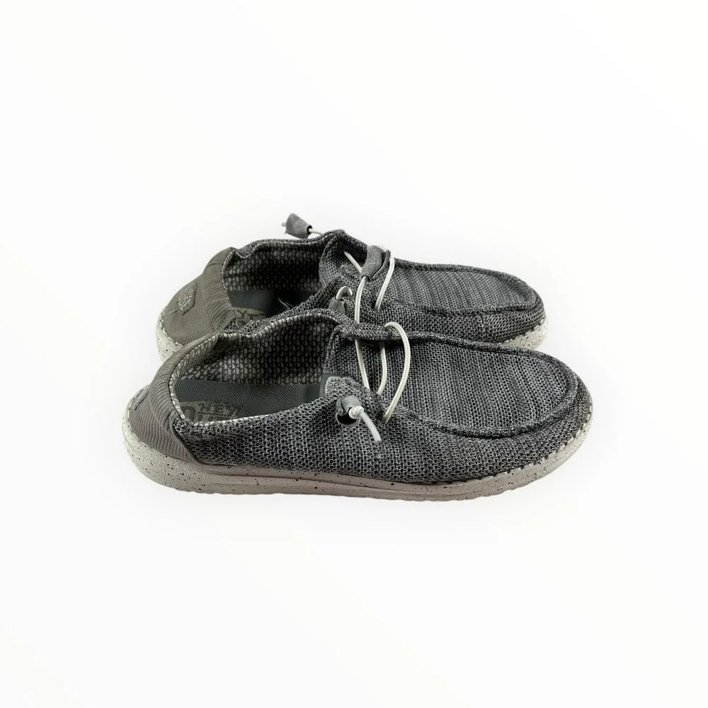 Hey Dude Wally Sox Men's Shoes Size W10 Grey Knit Slip-On Lightweight Comfort